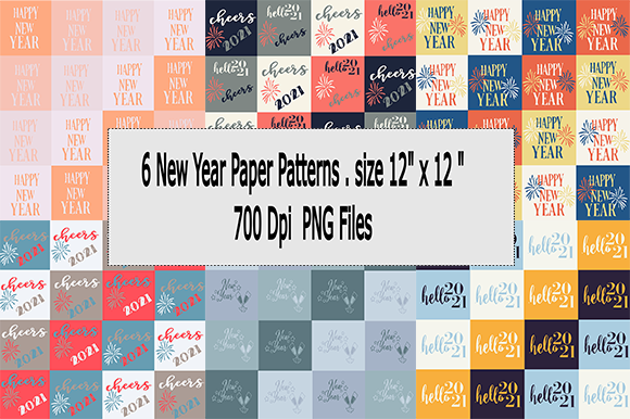 6 New Year Paper Prints for Strategic Craft Projects and Creative Planning