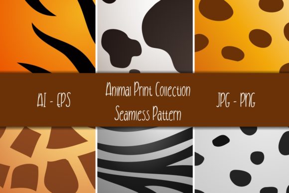 Animal Print Seamless Pattern Bundle for Design Projects and Creative Workflows