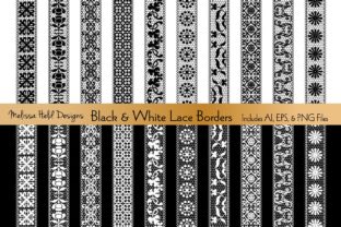 Black White Lace Borders