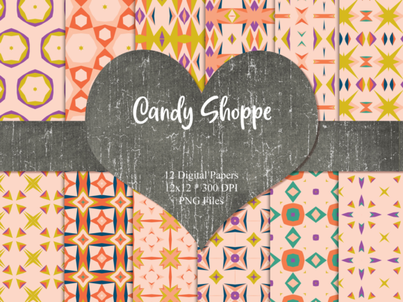 Candy Shoppe Geometric Papers: A Versatile Asset for Creative and Professional Workflows