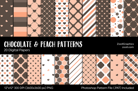 Chocolate and Peach Digital Papers: A Versatile Tool for Creative and Professional Workflows