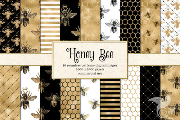 Discover the Beauty of Honey Bee Digital Papers
