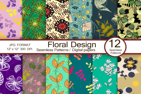 Floral Designs from Scrapbook Paper