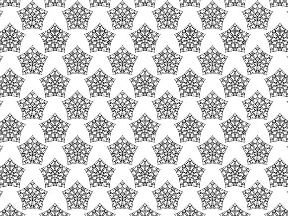 Fractal Pattern Background Pentagon