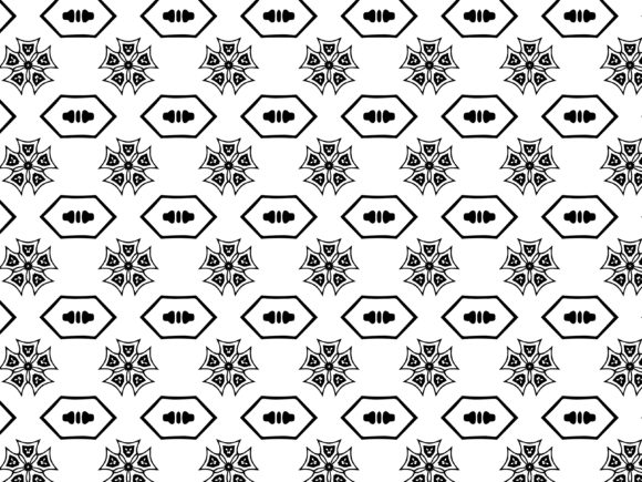 Fractal Pattern Diamond Star