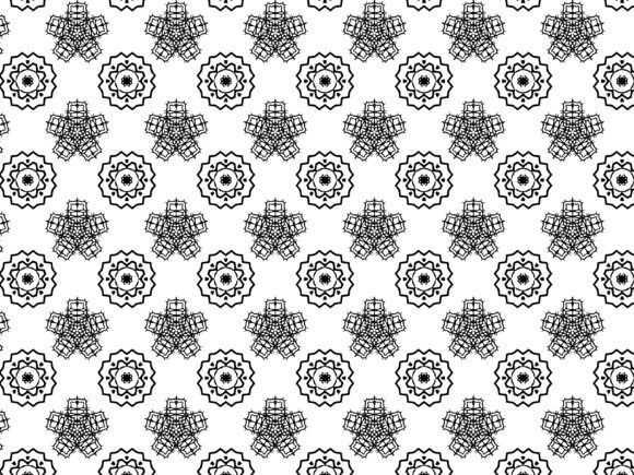 Fractal Pattern Flower Star Elegant