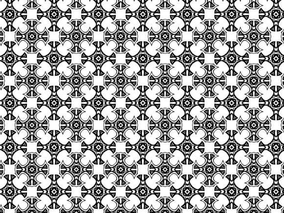 Fractal Pattern Plus X Tribal