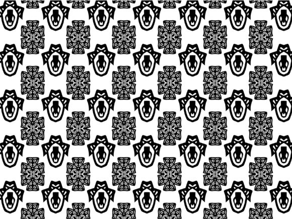 Fractal Pattern Snake Mask