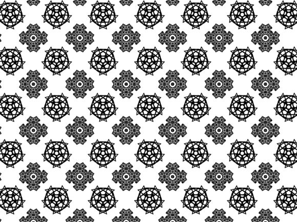 Fractal Pattern Star Pentagon Plus