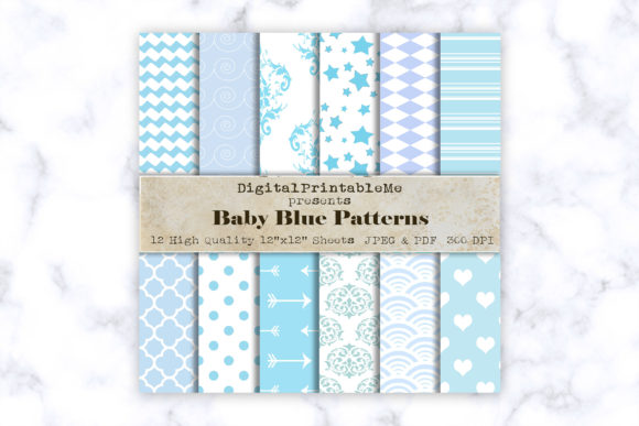 Light Blue Digital Paper, Aqua Scrapbook: A Versatile Tool for Creative Projects