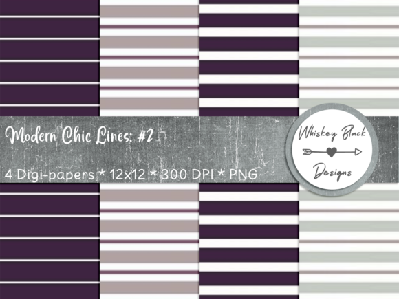 Modern Chic Lines 2: A Versatile Digital Pattern for Creative Projects