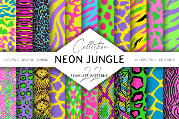 Neon Animal Print: A Vibrant Resource for Creative Professionals