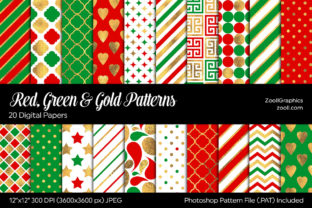 Red, Green and Gold Digital Papers: A Versatile Resource for Creative Projects