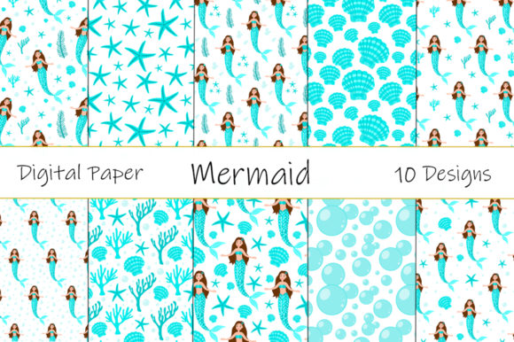 Seamless Mermaid Vectors for Creative Projects