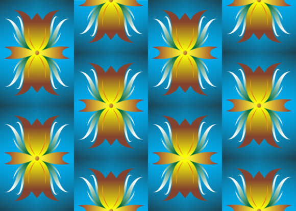 Seamless Pattern Blue Brown Yellow: A Versatile Design Solution for Modern Creatives