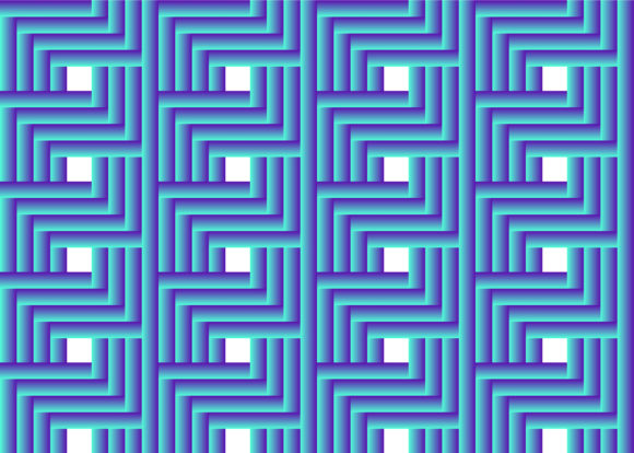 Seamless Pattern Blue Mosaic