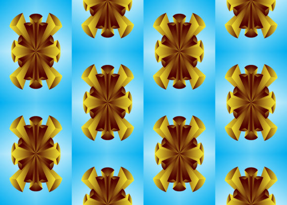 Seamless Pattern Brown and Blue