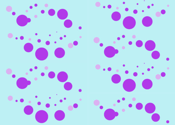 Seamless Pattern Circle Blue Purple