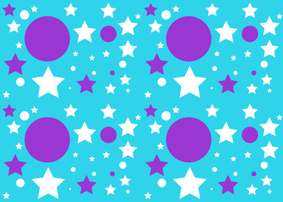 Seamless Pattern Circle Star Blue: A Versatile Design for Creative Projects