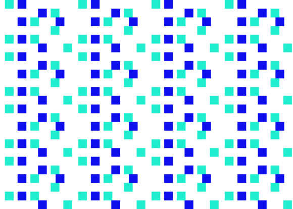 Seamless Pattern Square Tosca Blue