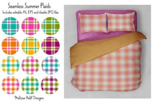Seamless Summer Plaids: A Versatile Design Resource for Creative Projects