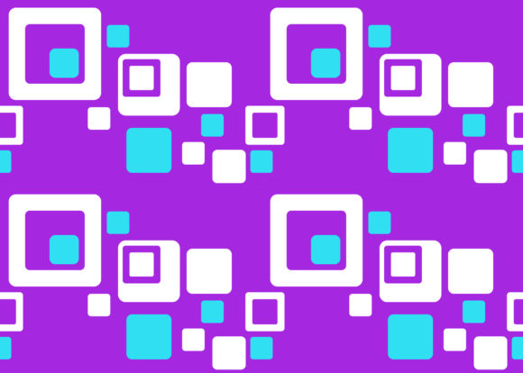 Seamless White Blue Square Patterns