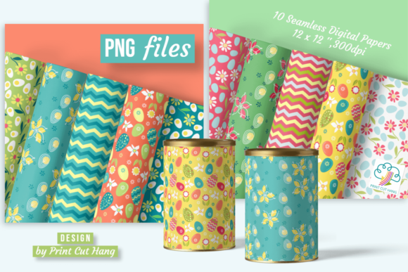Spring Easter Digital Papers
