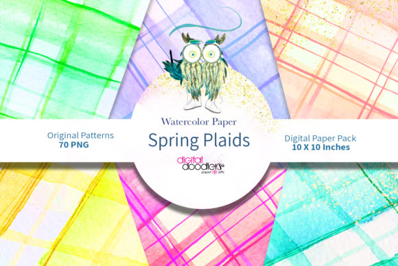 Spring Watercolor Plaid: A Creative Resource for Designers and Makers
