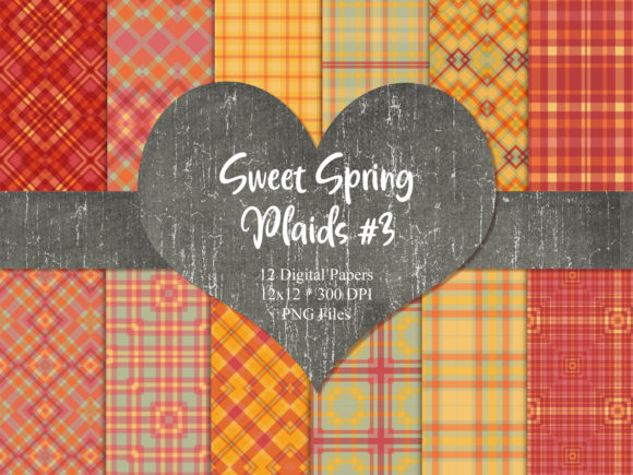 Sweet Spring Plaids 3 Digital Papers