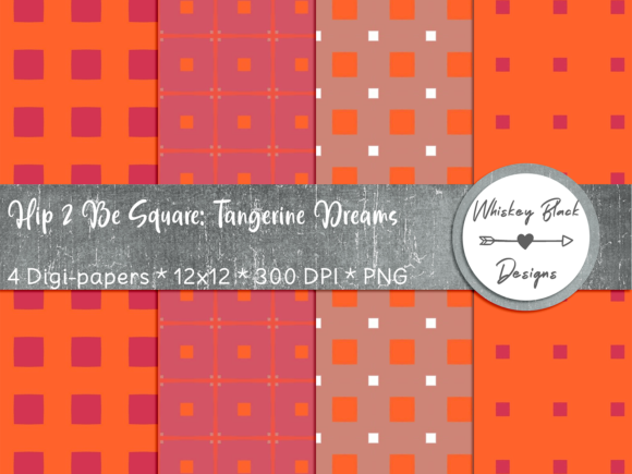 Tangerine Dreams Square Pattern: A Versatile Design for Creative Projects